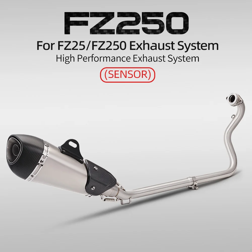 Tubo de escape FZ25/FZ250 51 mm – codo de conexión