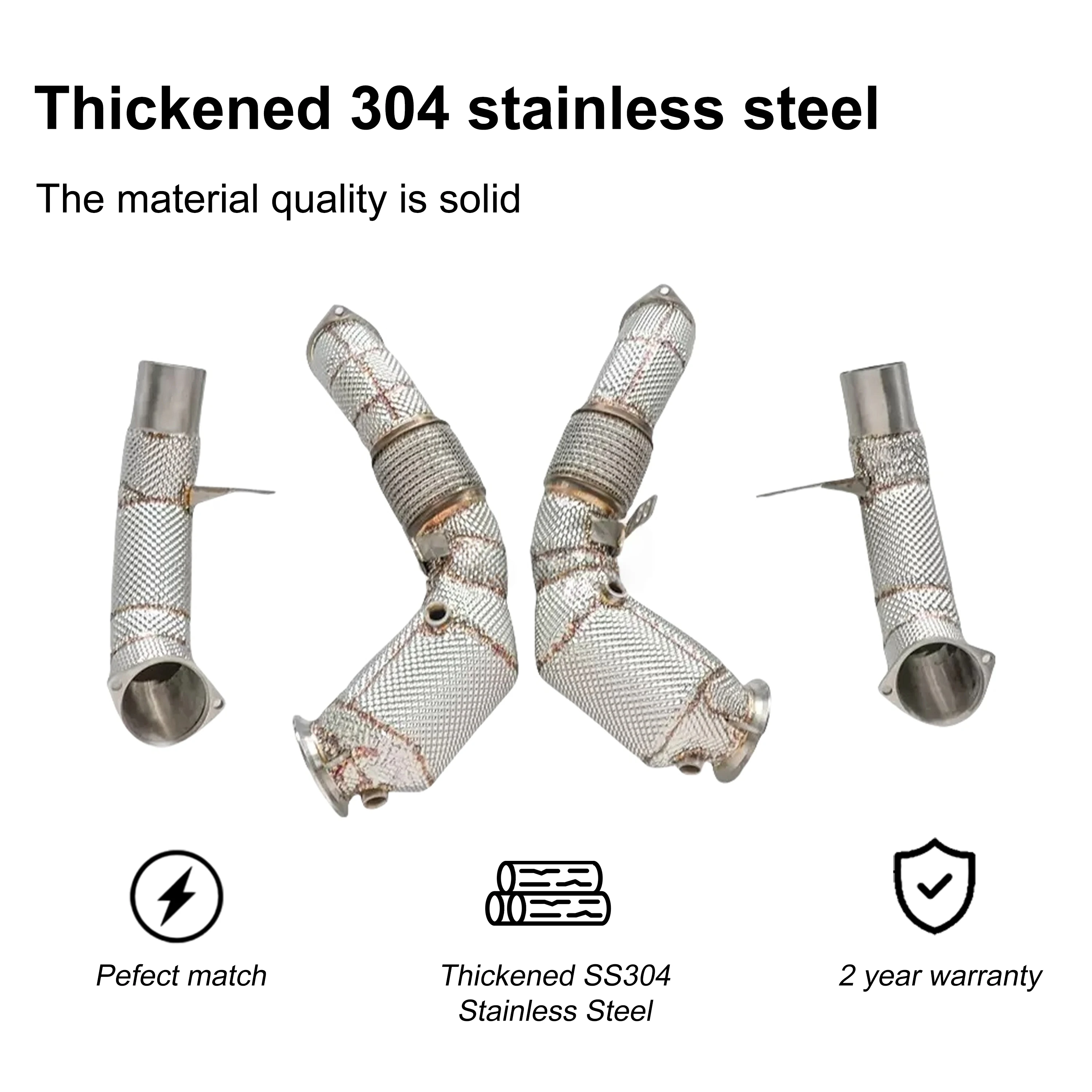 ACE para BMW M850i B8 G14 G15 G16 4.4T Tubo de escape de acero inoxidable de alto rendimiento con convertidor catalítico - imagen 3