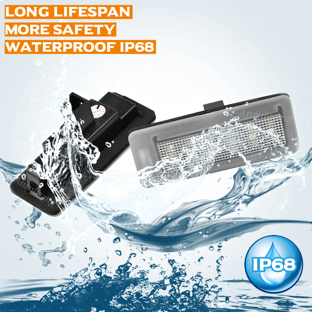 Lámparas LED para Fiat Doblo Pratico Opel Combo luces de matrícula 2 uds lámpara de matrícula para Ram ProMaster City