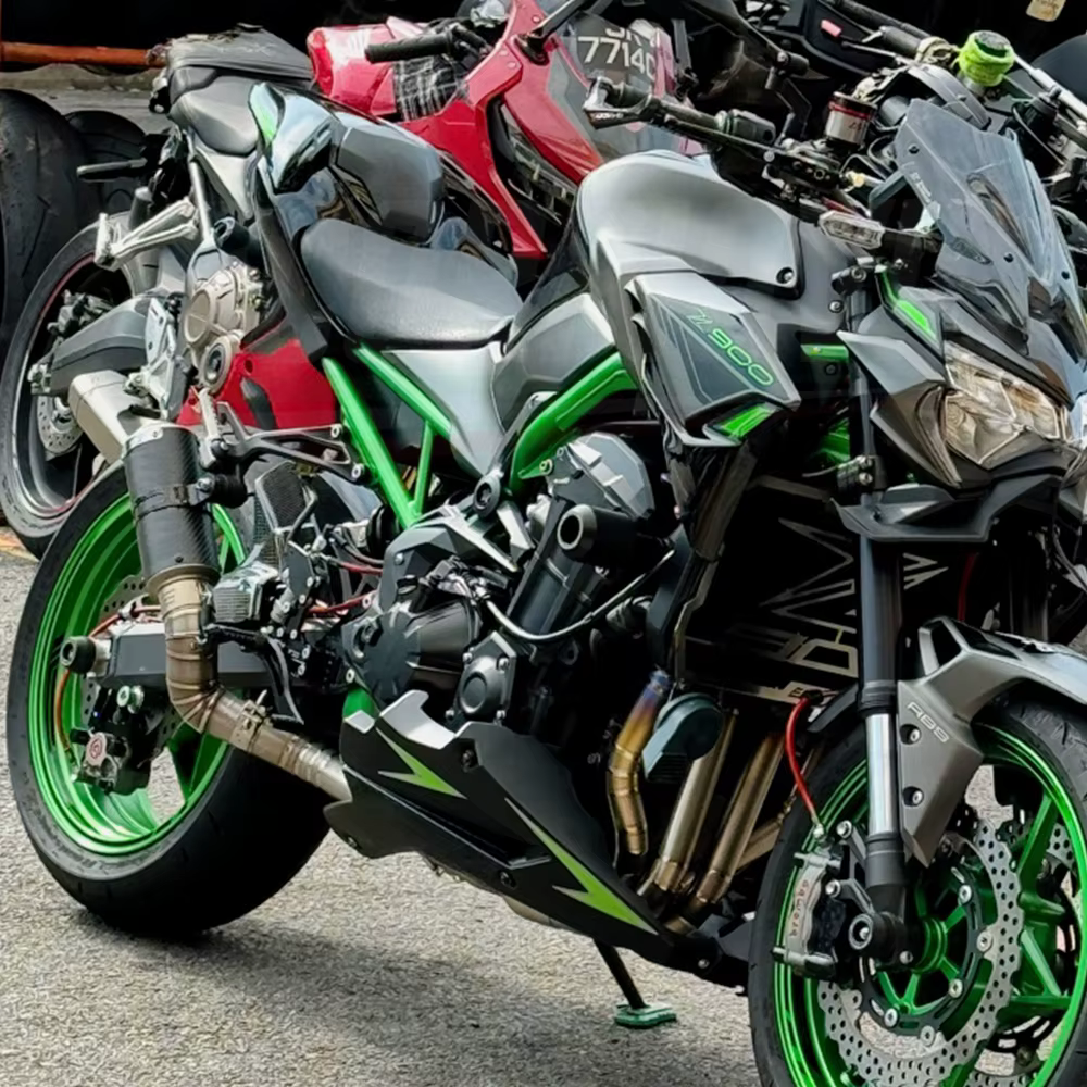 Escape completo con colector y enlace para Kawasaki Z900 2017-2022 - imagen 2