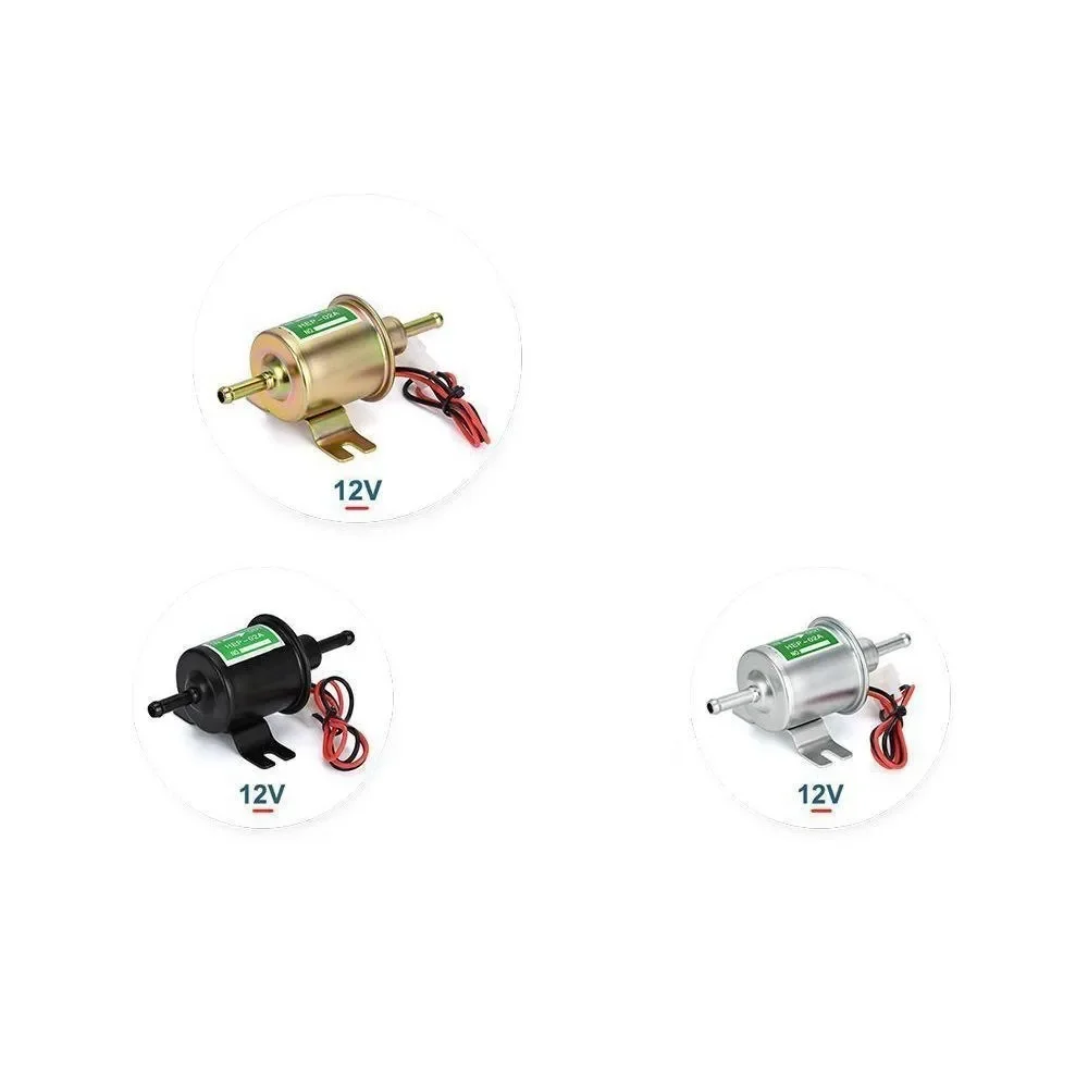 Bomba de combustible eléctrica Universal, cable de fijación de perno de baja presión, gasolina diésel, 12V, HEP-02A para carburador de coche, motocicleta, ATV - imagen 2