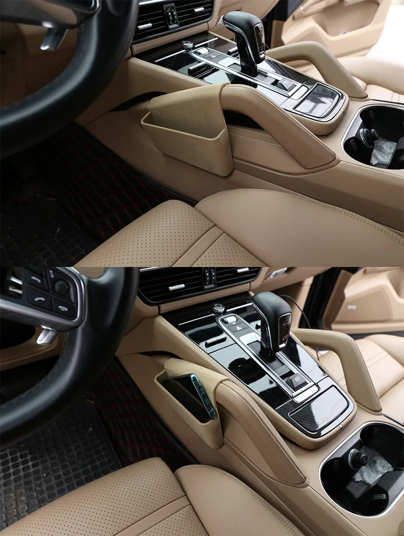 Caja almacenamiento lateral reposabrazos Porsche Cayenne ABS 2018-2023 - imagen 5
