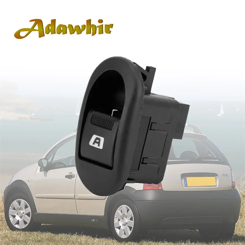 Interruptor de Control del regulador del elevador de ventana eléctrico 6554.L7 compatible con Citroen C2 C3 II C3 Pluriel Peugeot 1007 96401469 XT XT- mostrar título original