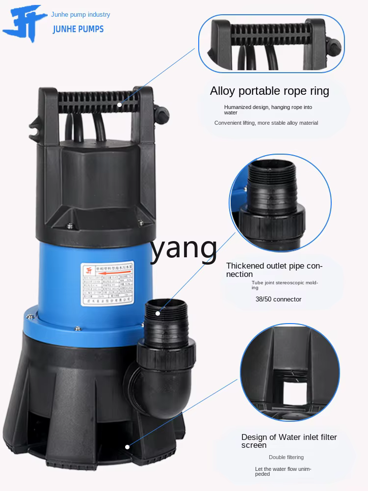Bomba sumergible JQ automática para aguas residuales y agua marina - imagen 4