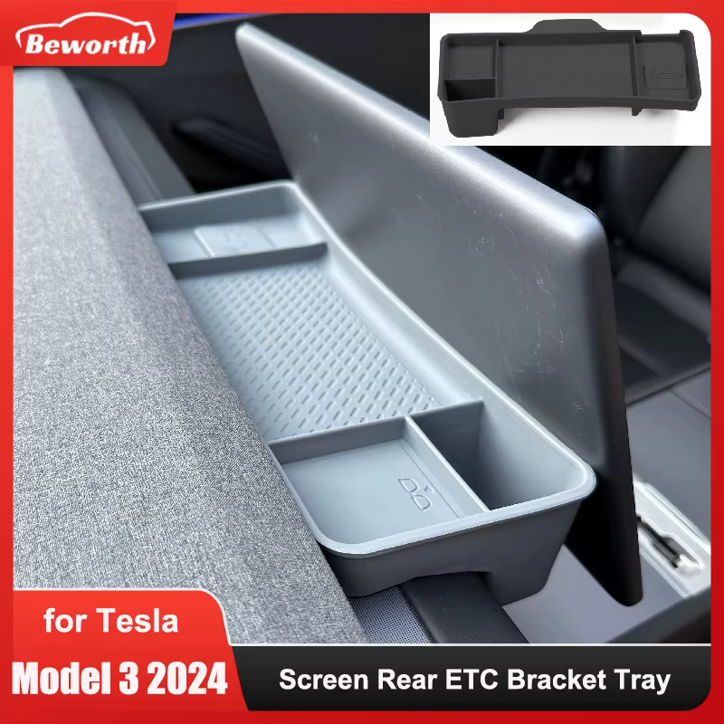 Organizador de tablero de silicona para Tesla Model 3 Highland 2024