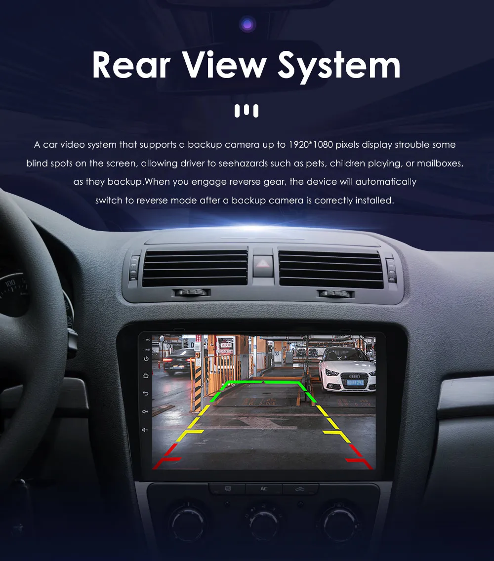 Compatibilidad con cámara trasera y mandos al volante