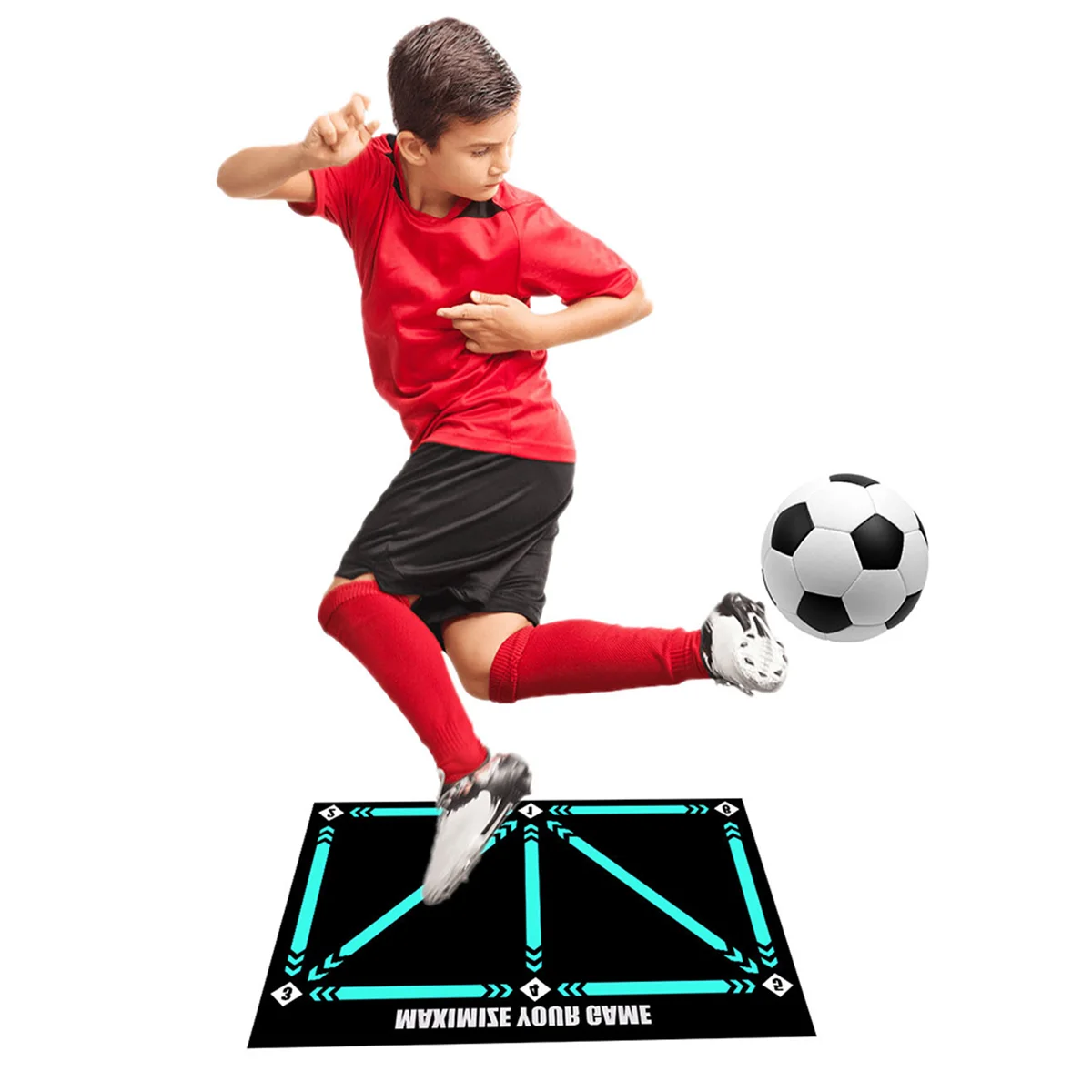 Estera de entrenamiento de fútbol antideslizante plegable para regate - imagen 3