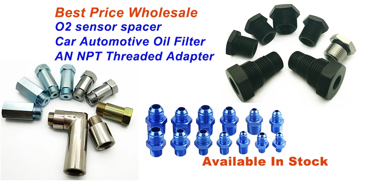 Adaptador reductor de aluminio con roscas M12x1,5 y 1/8 NPT