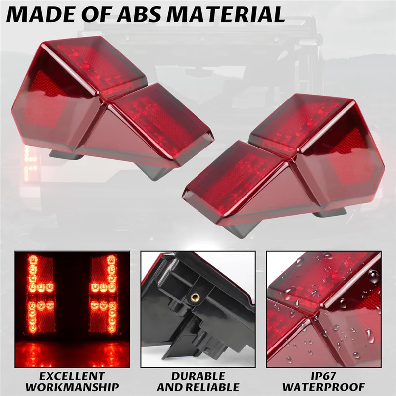Luces traseras LED AEF3 Polaris Ranger 1000 Crew – luces freno - imagen 4
