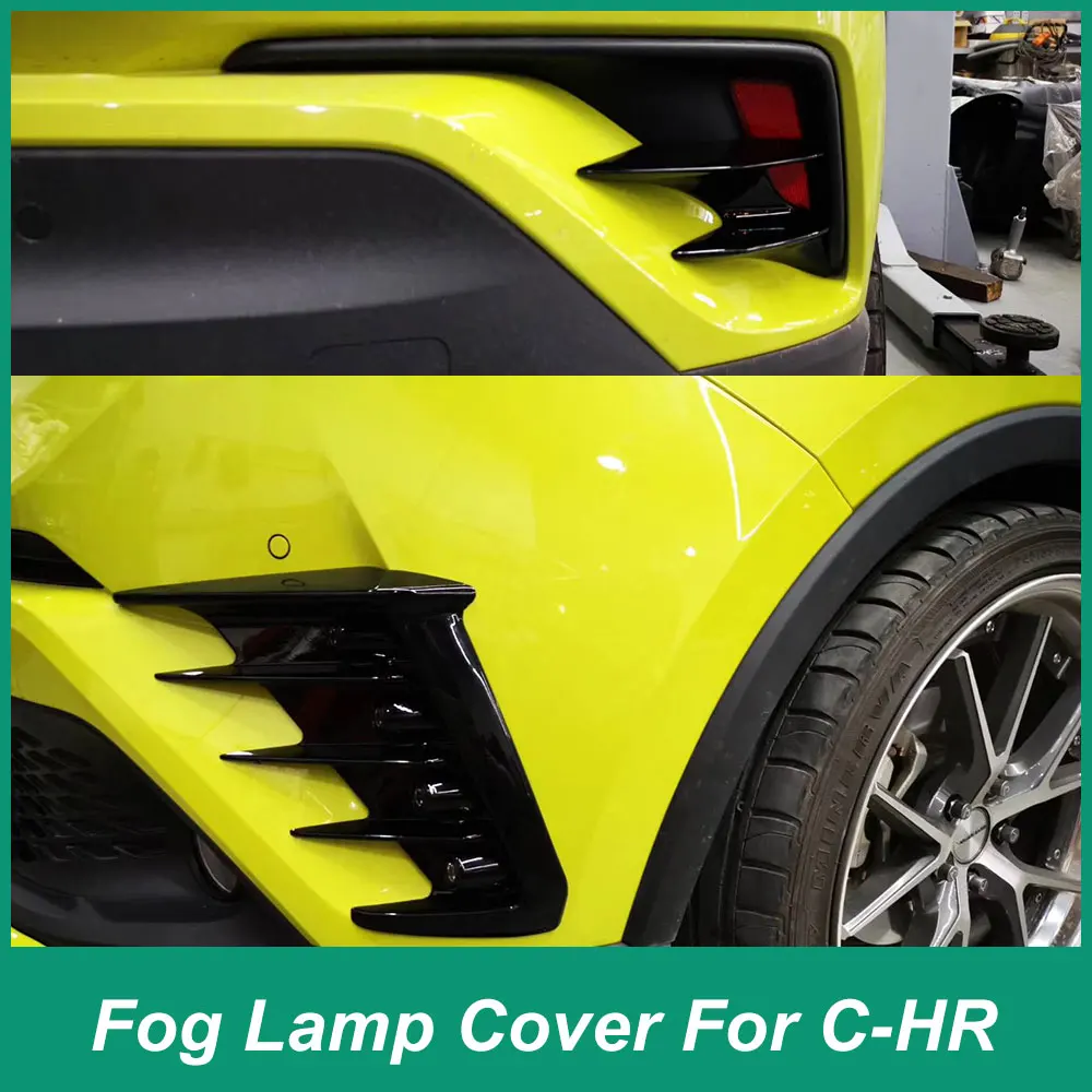 Extensión antinieblas LED FRP negro brillante Toyota C-HR 2015-2019