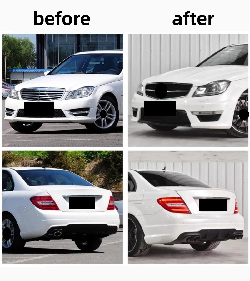 Kit bodywork Mercedes Clase C W204 - parachoques, falda y wheel arches - imagen 4