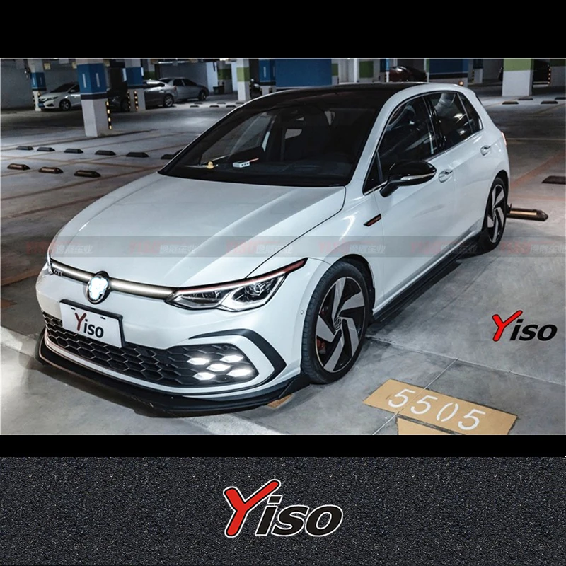 Faldones laterales Golf 8 GTI en fibra de carbono Yiso modificados - imagen 2