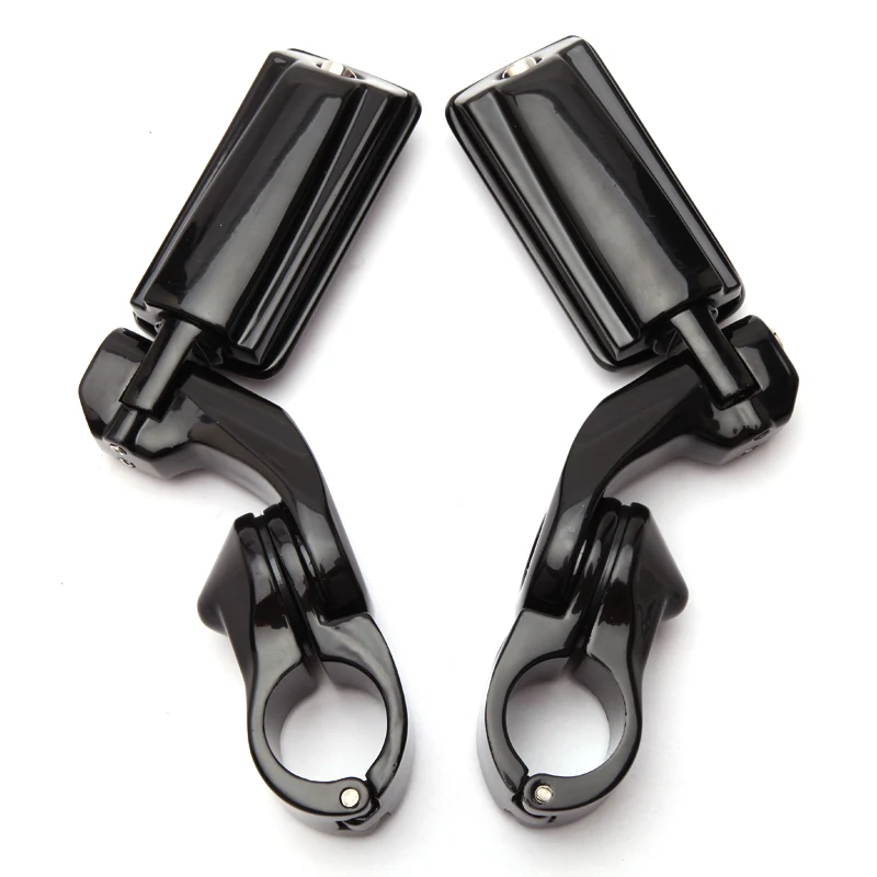 Reposapiés de goma negra para Harley Touring Sportster XL 883 1200 Softail DYNA Street XG 750 500 Custom - imagen 4