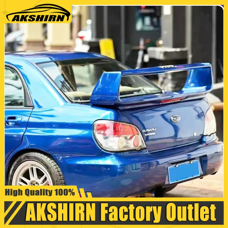 Alerón trasero fibra de vidrio negro brillo Subaru Impreza WRX STI