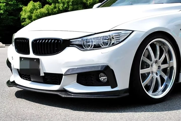 BMW 4 Series F32 F33 F36 labio parachoques delantero fibra de carbono - imagen 4