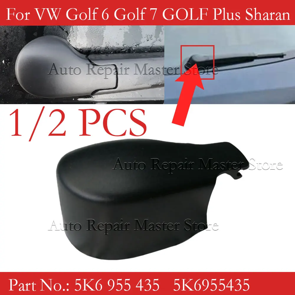 5K6 955 435 Brazo limpiaparabrisas trasero VW Golf 6/7 Sharan Touran - imagen 2