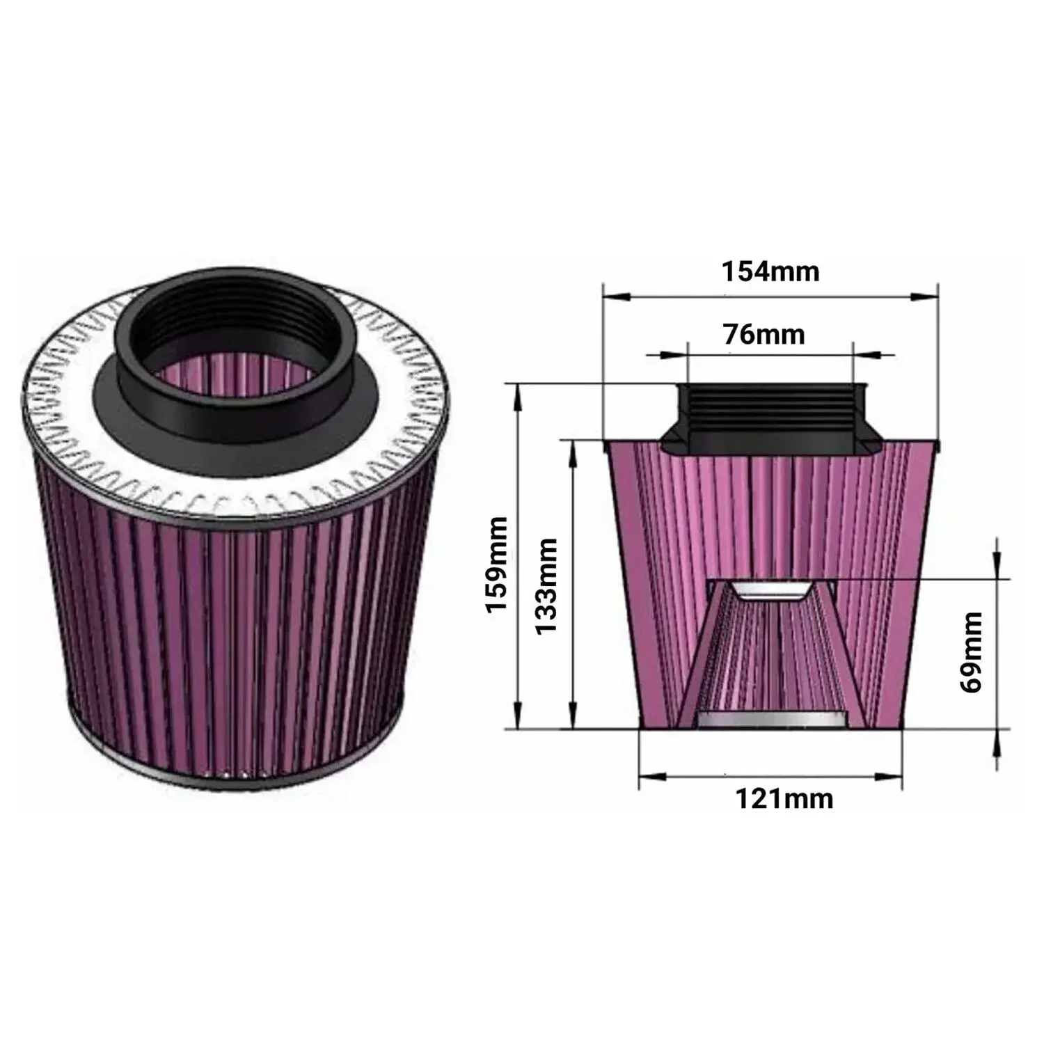 Kit de admision de aire frio para Nissan 350Z 3.5 V6 - imagen 2