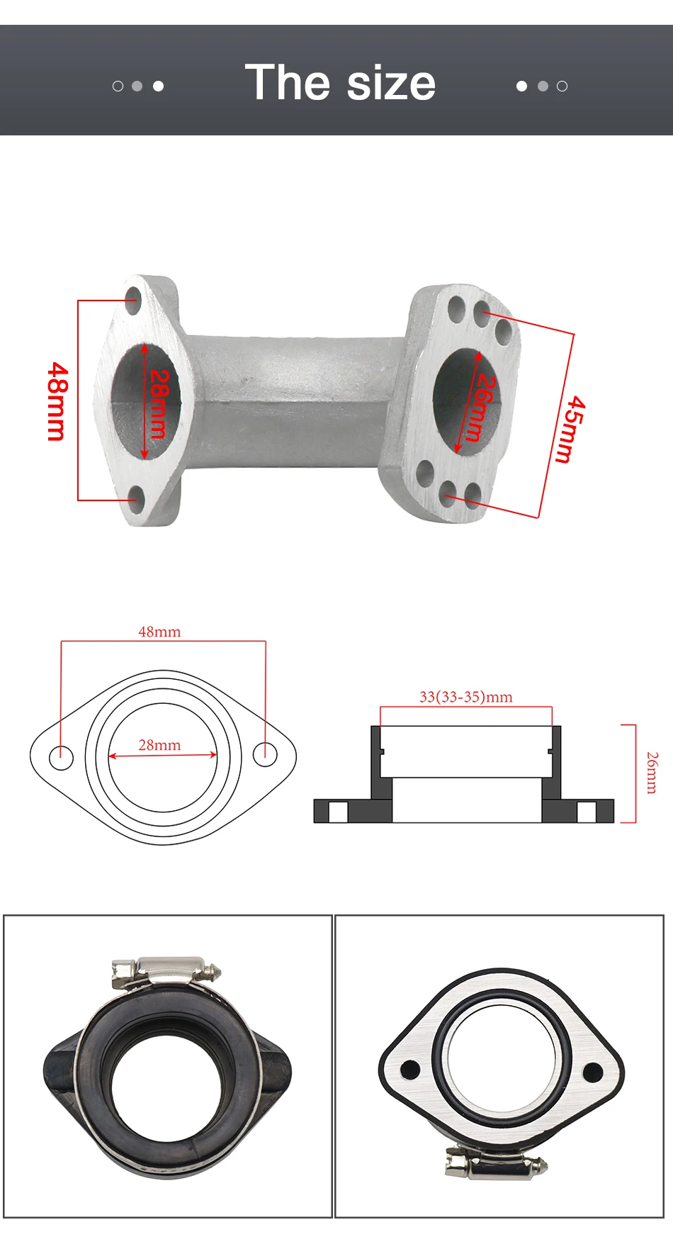 Componentes del kit para la instalación