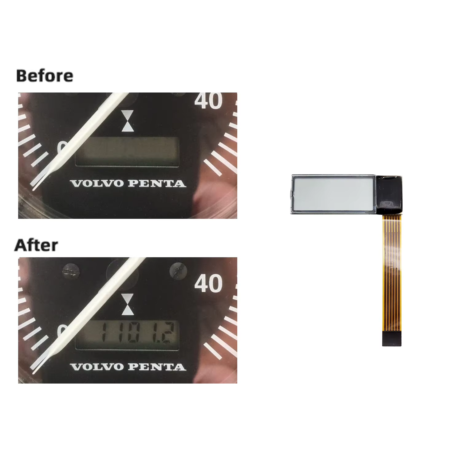 Pantalla LCD para tacómetro VDO Cockpit Vision de camión y tractor - imagen 3