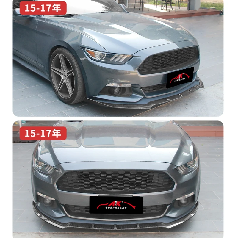 Splitter delantero JC Style para Ford Mustang 2015-2021, negro - imagen 4