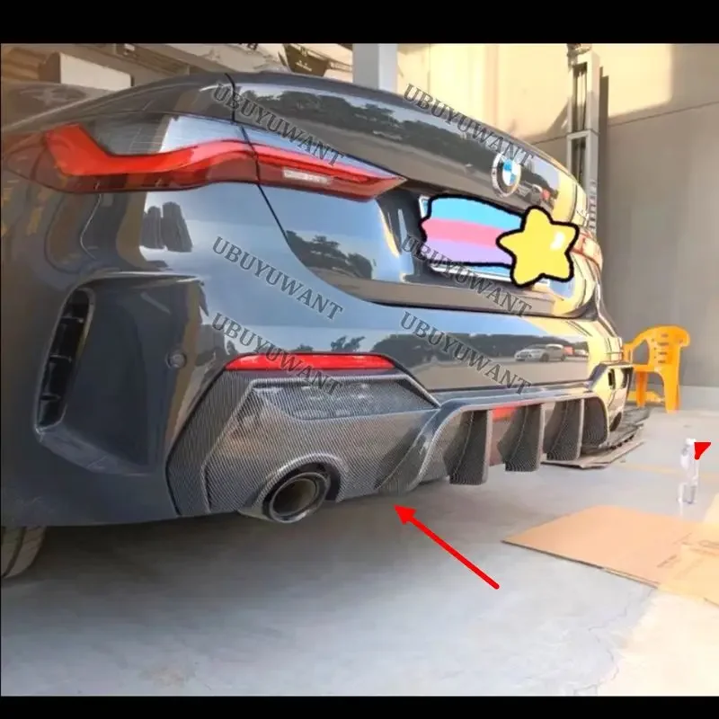 Difusor trasero carbono BMW Serie 4 G22 G23 con alerón labio - imagen 4