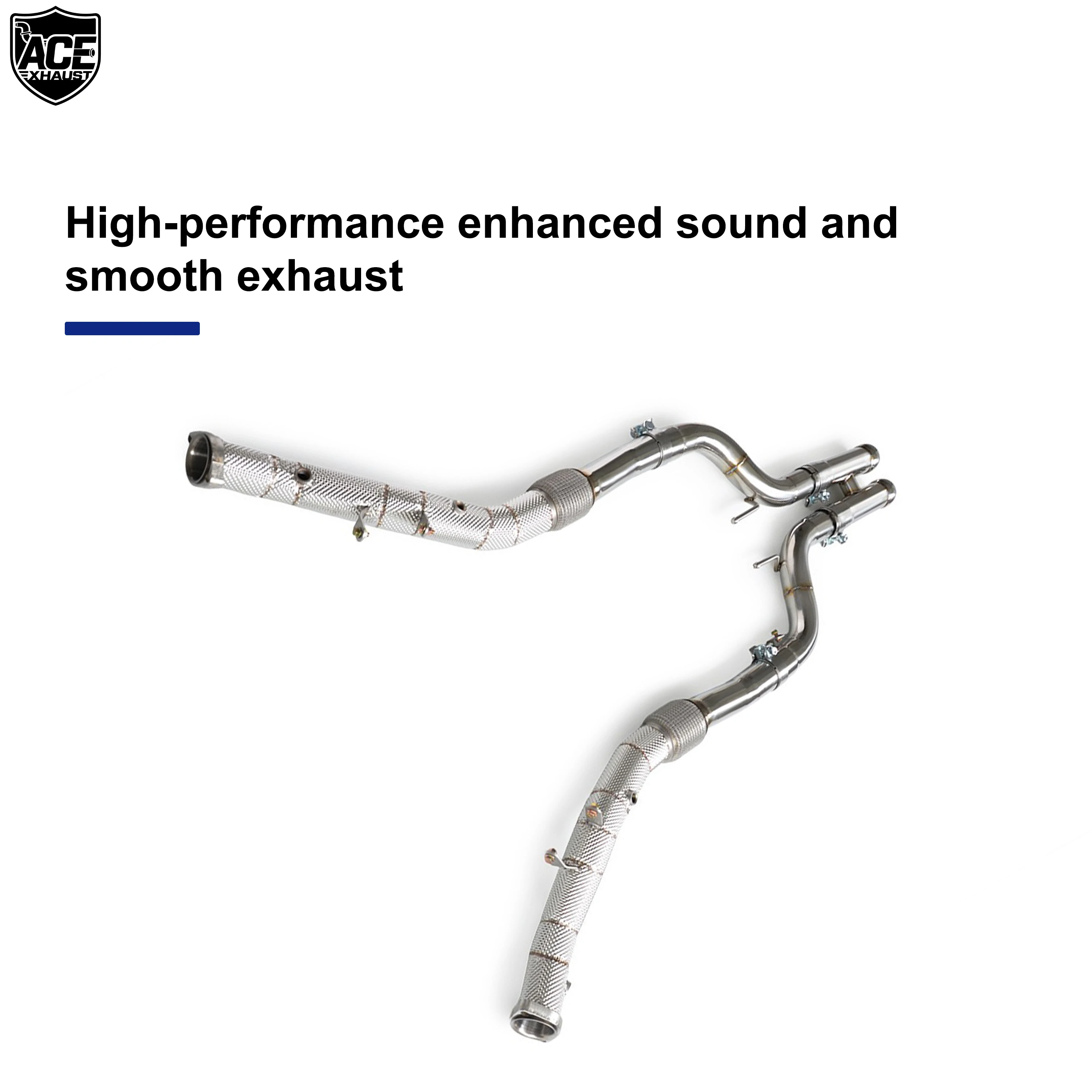 Downpipe ACE catalizado para Mercedes-AMG S63 W222 5.5T