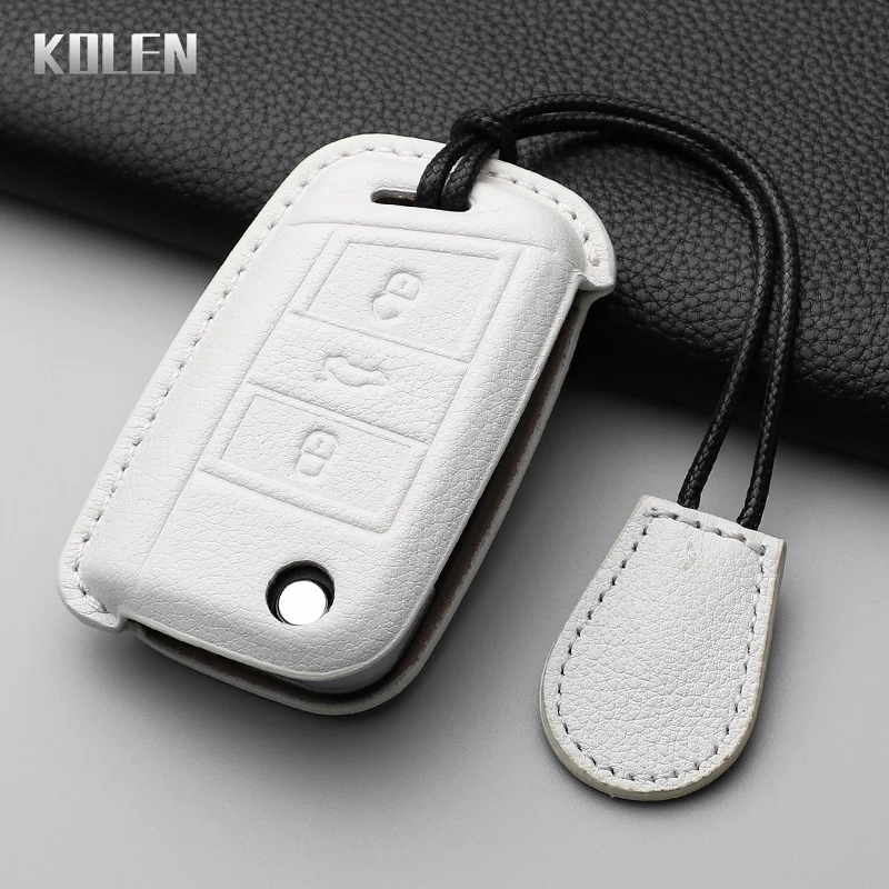 Funda de cuero para llave Volkswagen Golf 7, Tiguan y SEAT Ateca