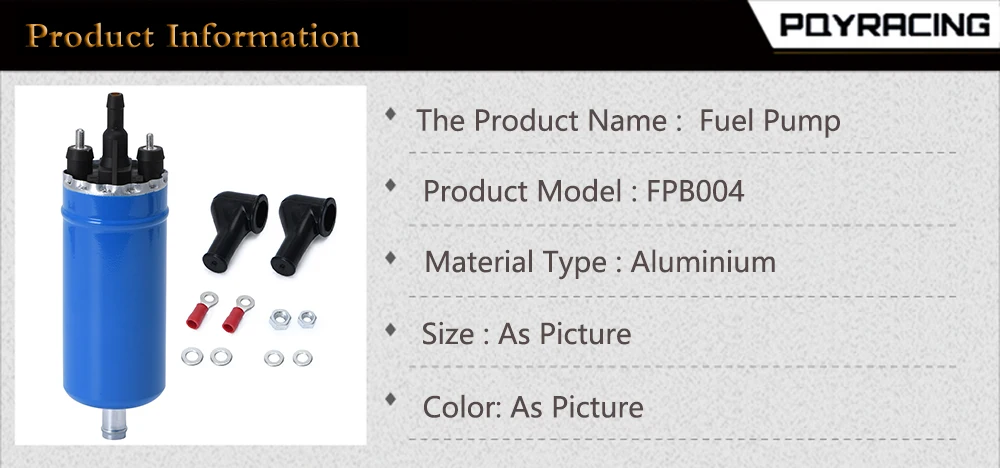 Bomba de combustible azul PQY