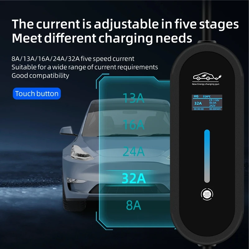 ROMADA 7KW cargador portátil Type2 para vehículos eléctricos - imagen 2
