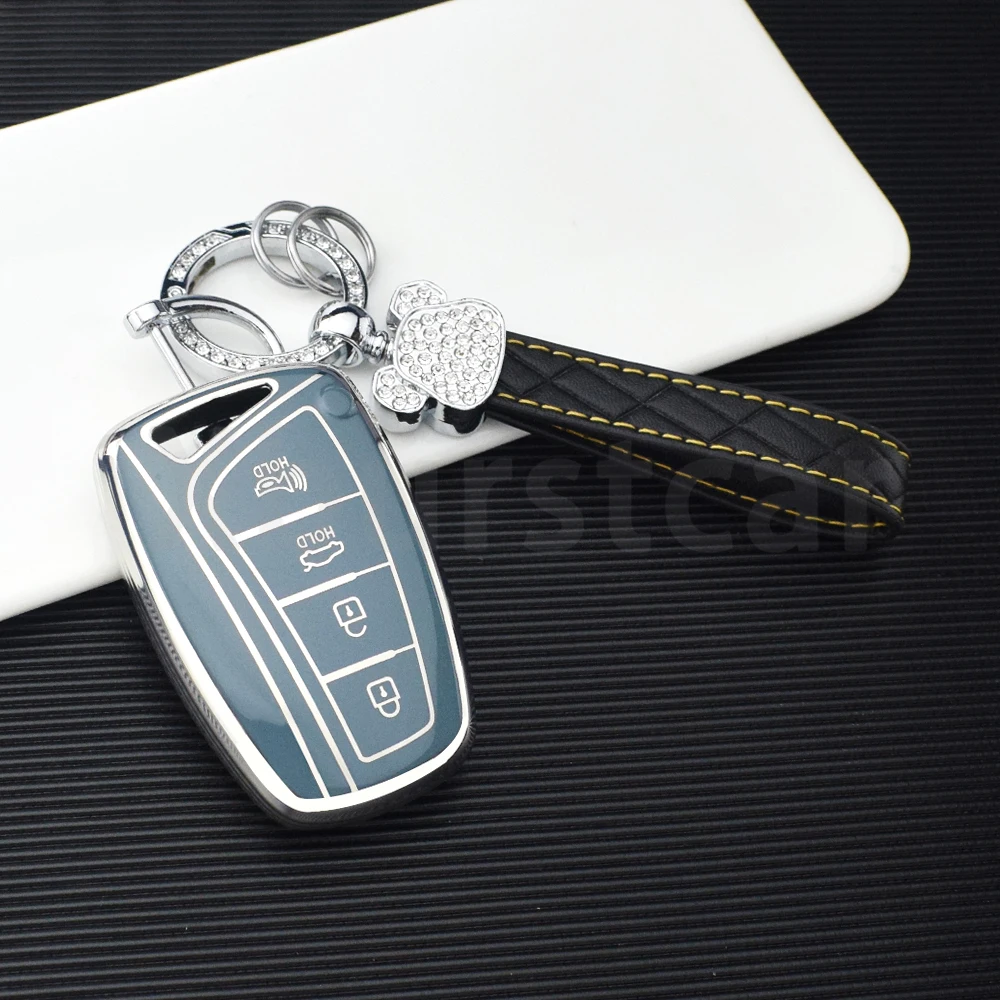Funda TPU para llave con soporte para Hyundai Santa Fe iX45 - imagen 3