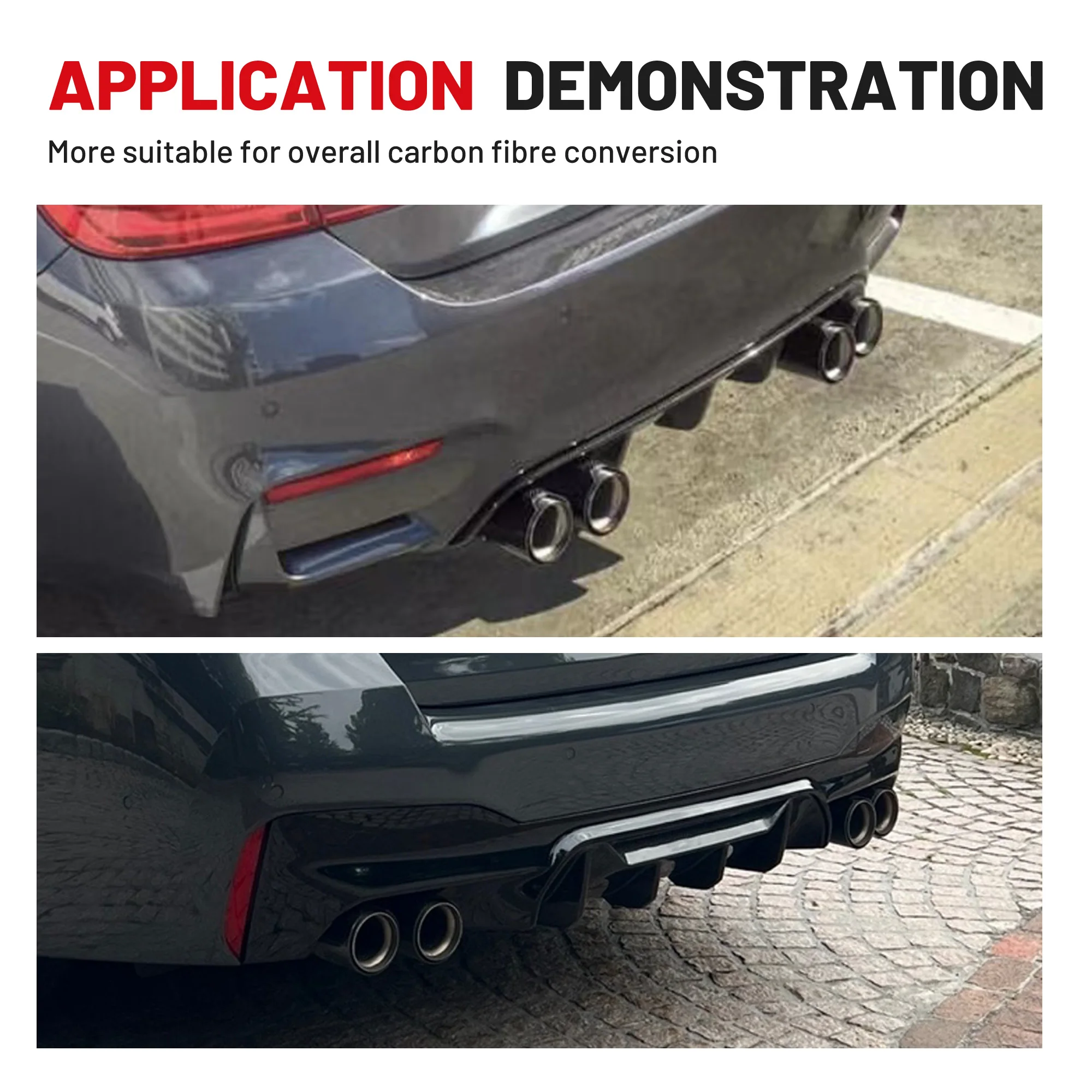 Puntas de escape ER carbono BMW M4 F82 - imagen 5