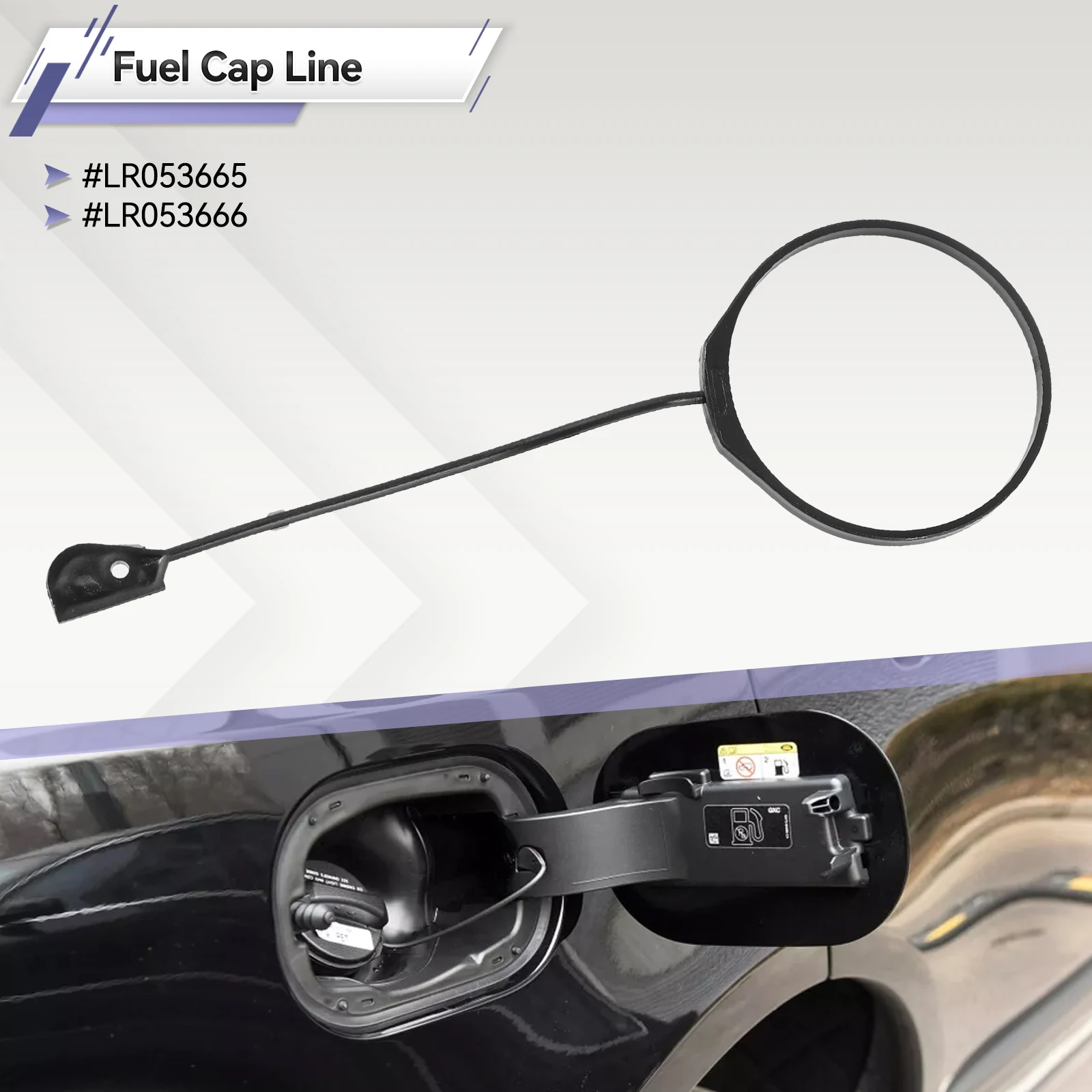Tapa de combustible LR053665 con correa para Land Rover Discovery - imagen 2