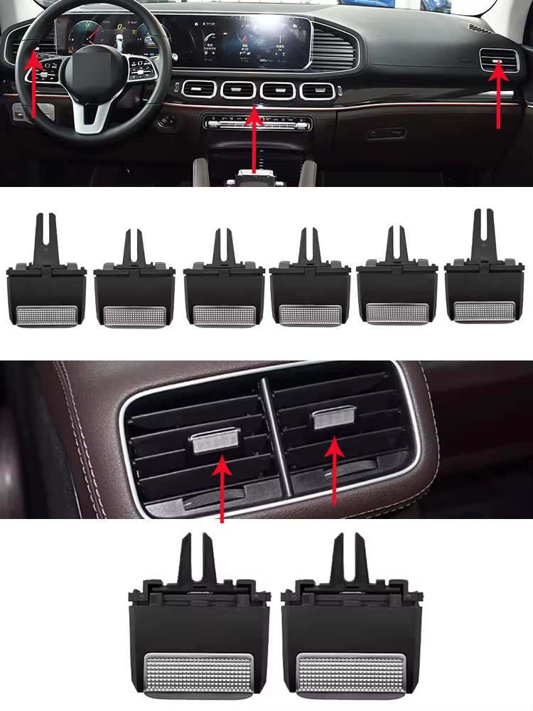 Clips de rejilla de ventilación Mercedes-Benz GLE/GLS 2020-2022