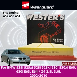 Filtro de aire WESTGUARD para BMW E60 525i 530i N52 gasolina
