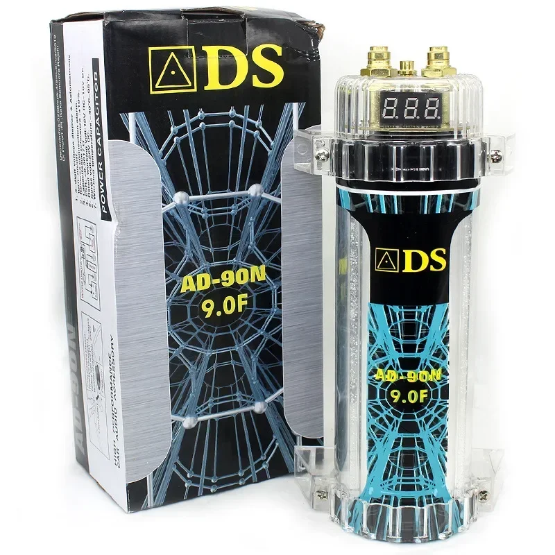 Condensador estanque DS 9.0F Farad audio coche con luz - imagen 3