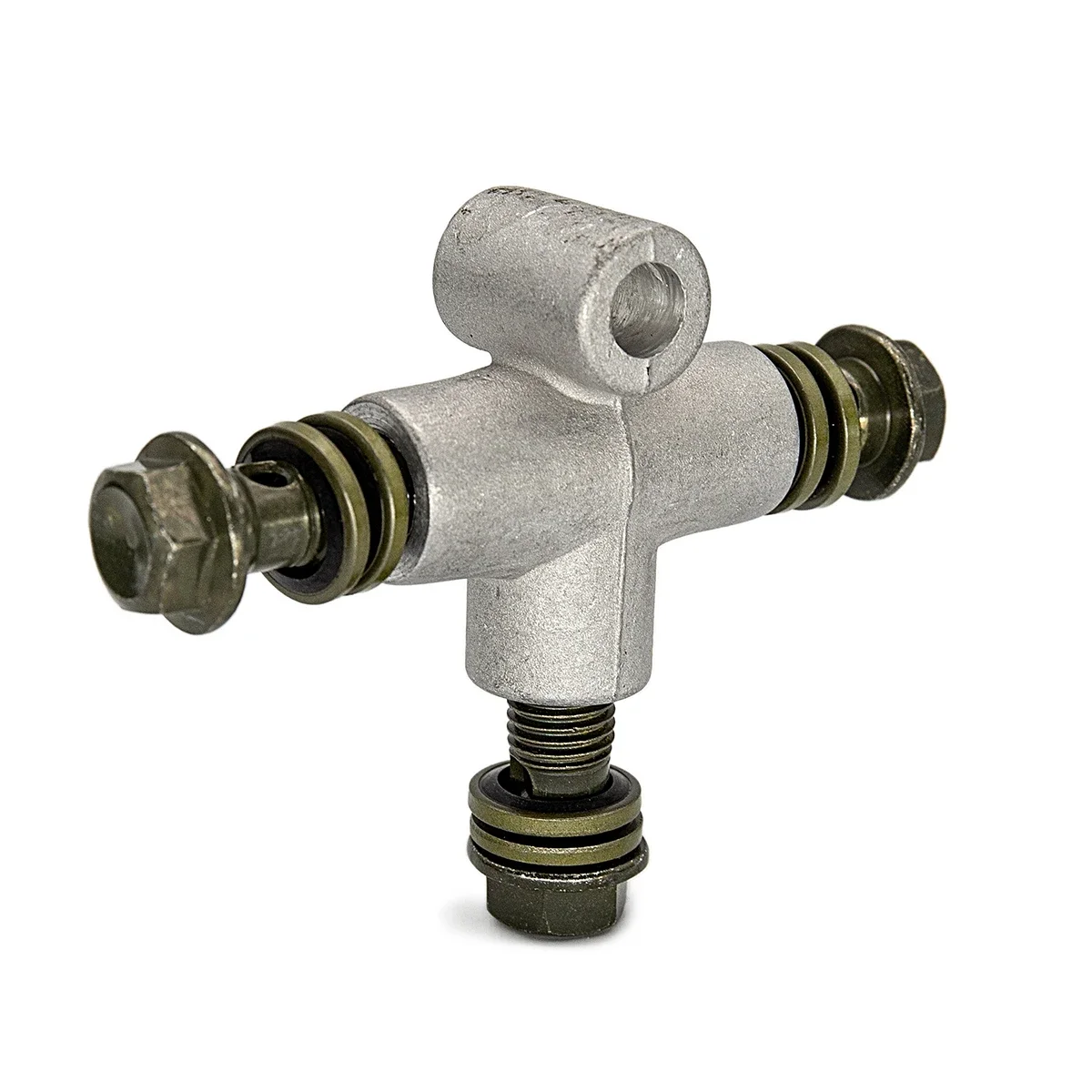 Adaptador T 3 vías freno hidráulico M10x1.25 para ATV Kart