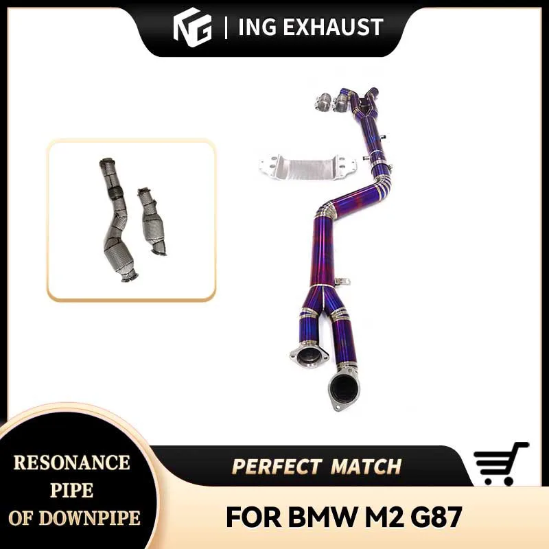 Bajante y tubo medio titanio ING para BMW M2 G87 N55