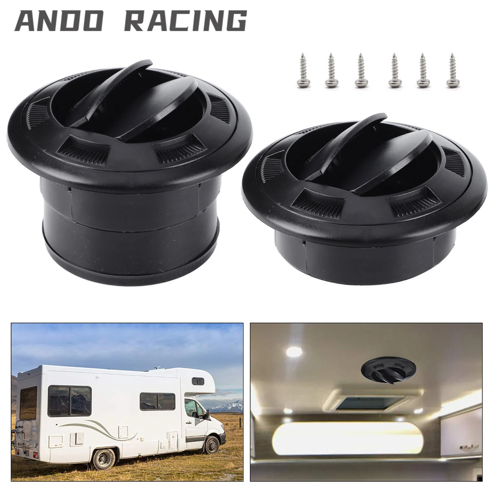 Pomo Ventilación Universal Salpicadero 75mm – Camper, Caravana y Camión