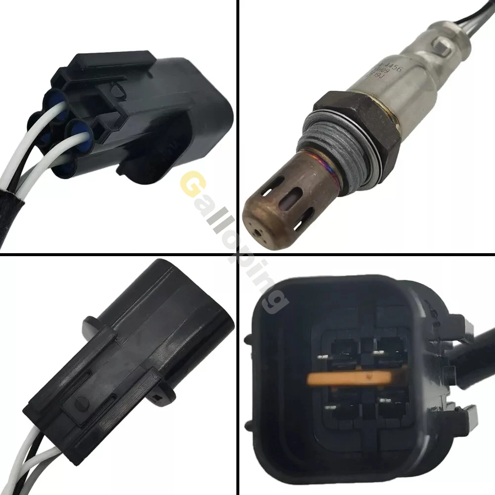 4x Sensor de oxígeno O2 1 2 Banco 1 2 para 2012 2013 2014 2015 2016 Hyundai Genesis Coupe 3.8L aguas arriba abajo delantero trasero 4 cables - imagen 5