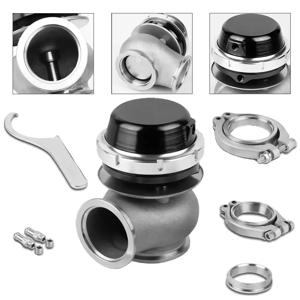Válvula wastegate externa turbo universal con brida V y abrazadera - imagen 5