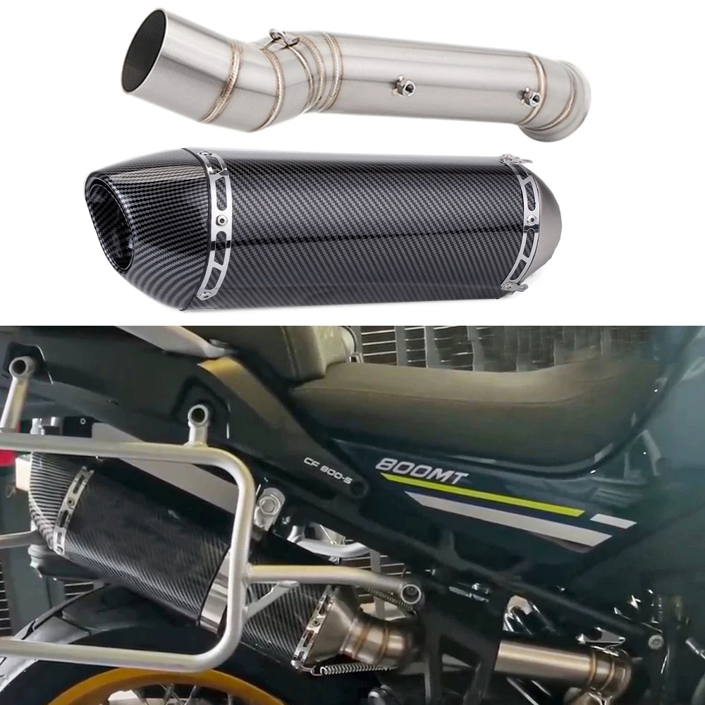 Silenciador de escape y tubo medio de enlace para CFMOTO 800MT