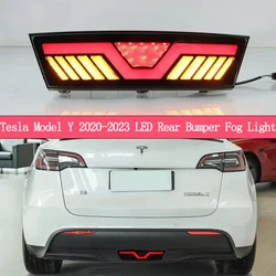 Luz LED parachoques Tesla Model Y 2020-2023 con freno y giro dinámico