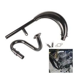 Silenciador escape dividido 2 tiempos para bicicleta motorizada 80cc