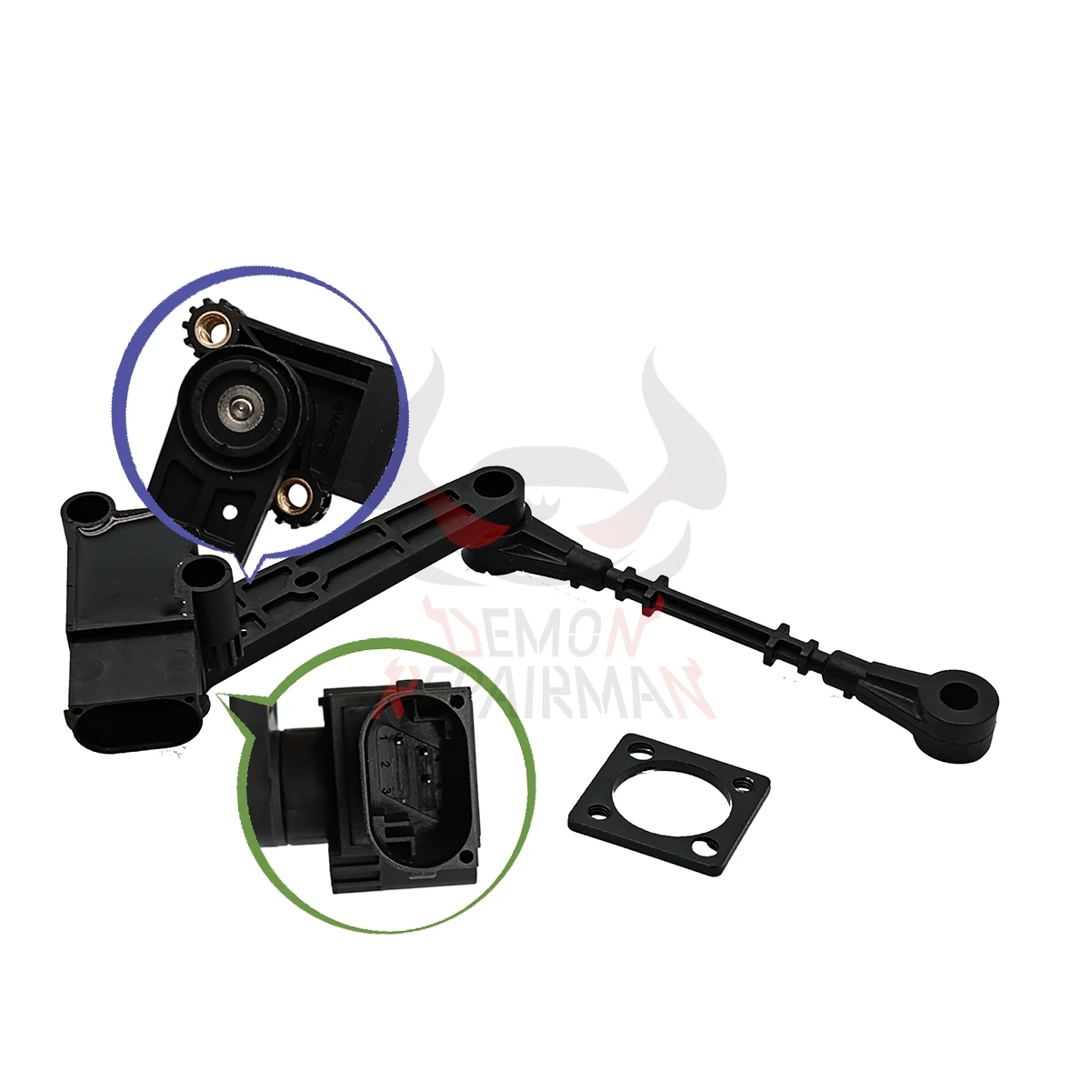 Detalle del sensor y sus conexiones