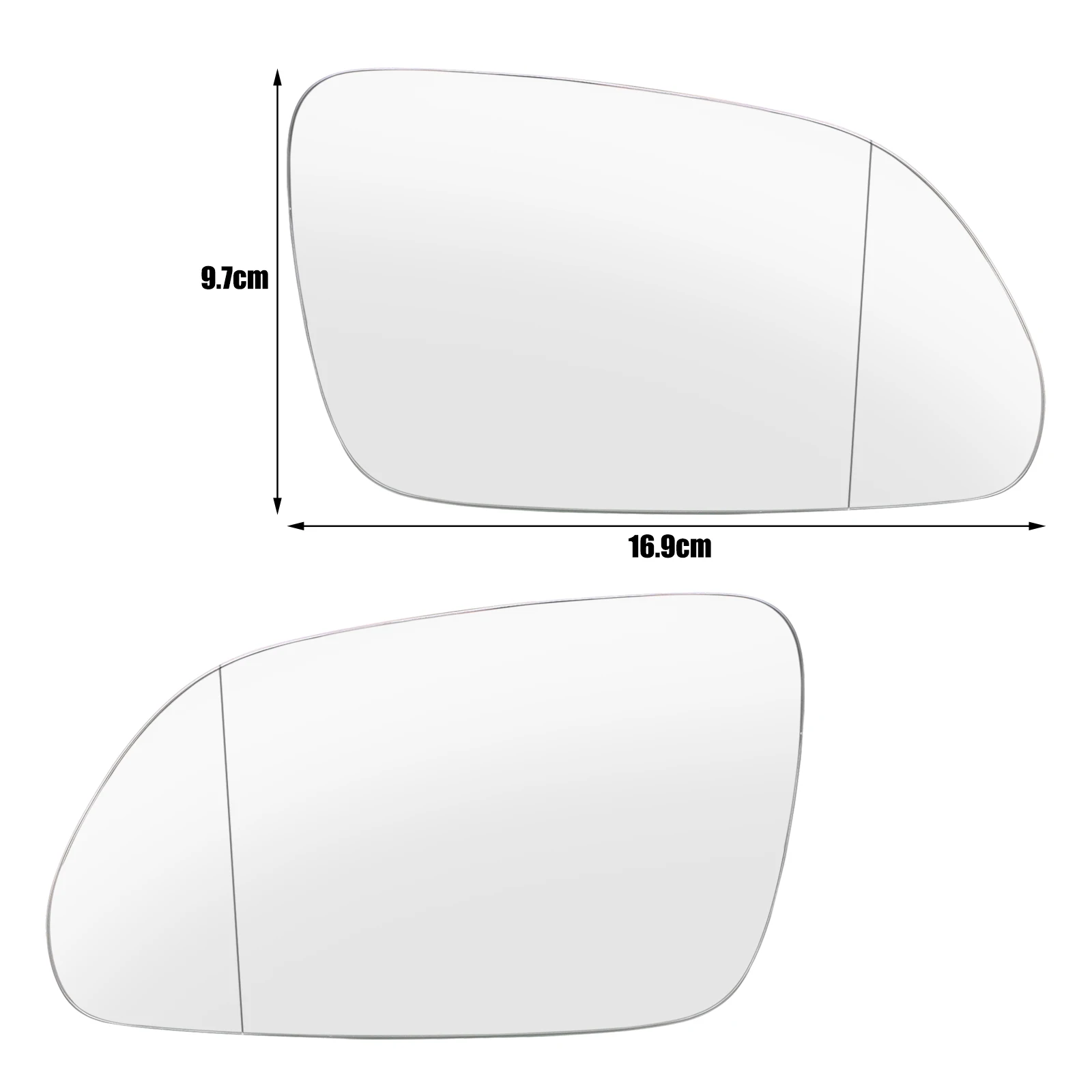 Cristales retrovisor calefactables convexos Skoda Octavia II / Polo 9N - imagen 2