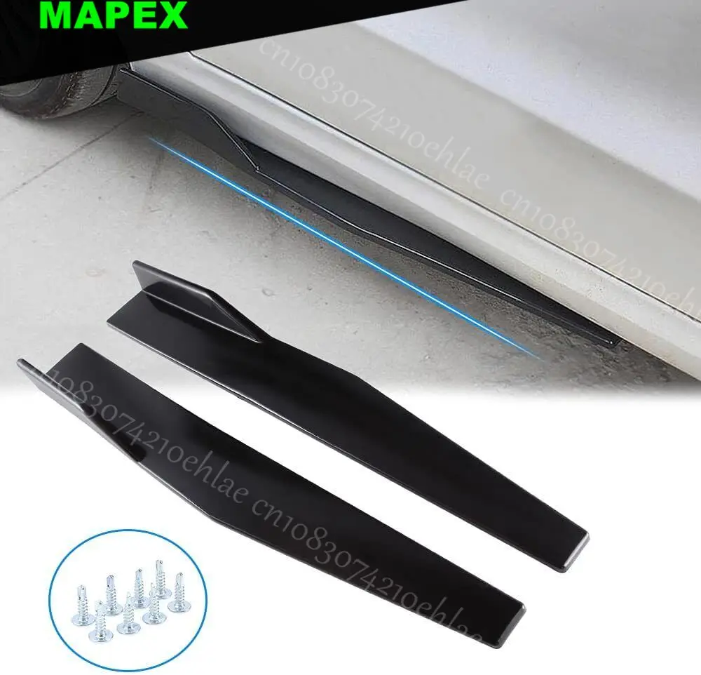 Parachoques delantero y trasero para Chrysler 300 SRT8, alerón, Kit de carrocería, faldón lateral, negro brillante - imagen 3