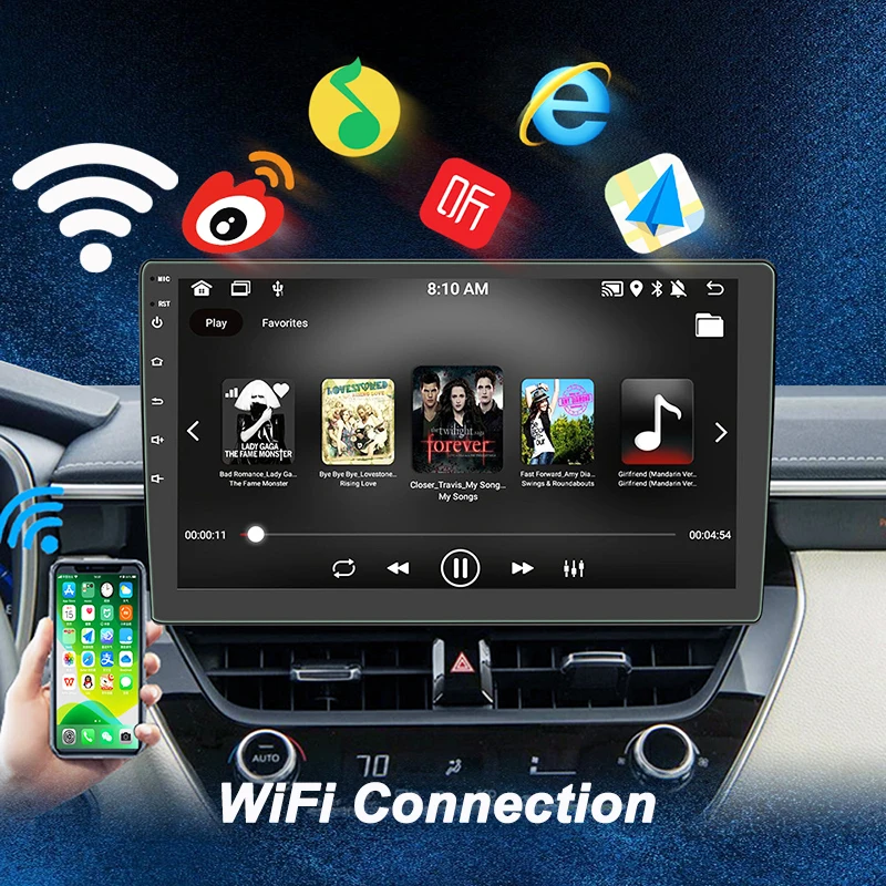 Radio coche 2 DIN JIUYIN universal Android Auto, CarPlay y GPS - imagen 4