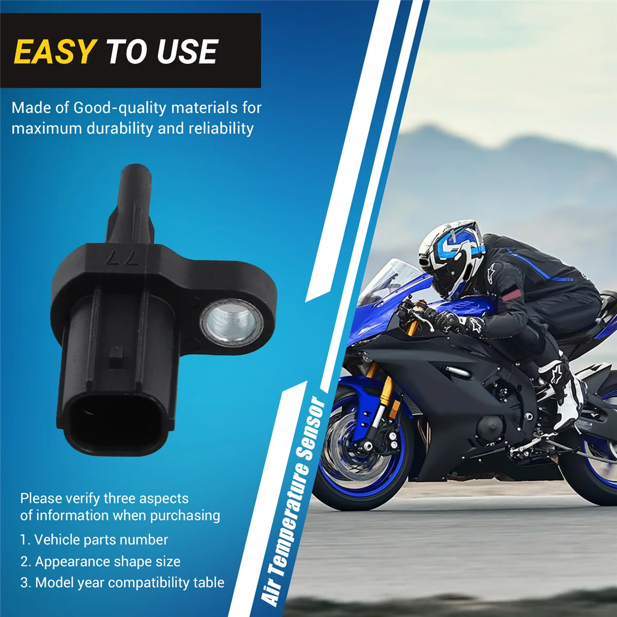 Yamaha 8FP-85886-00-00 Sensor temperatura aire – FZ1, R1, R6 - imagen 4