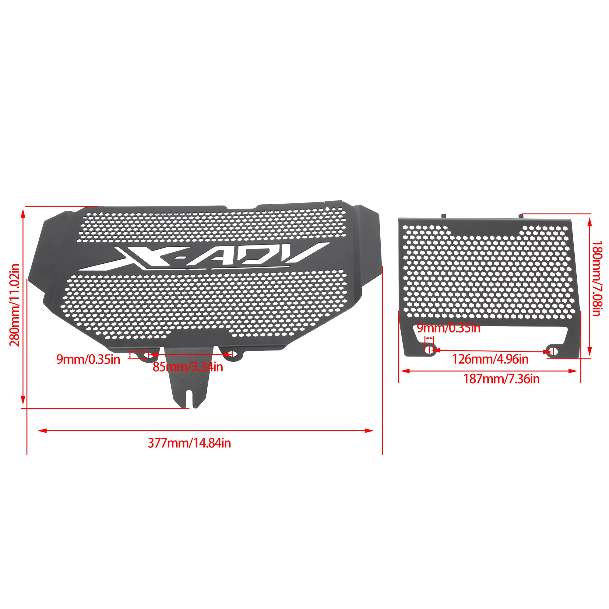 Honda X-ADV 750 2017-2021 Protector de rejilla de radiador - imagen 2