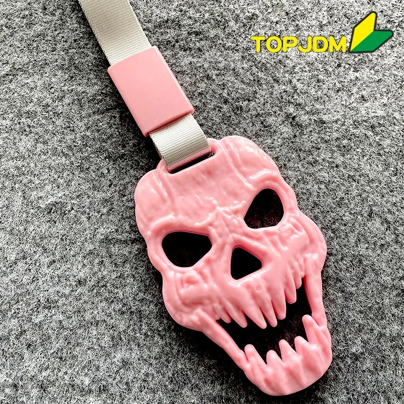 TOPJDM Correa tsurikawa de mano para manillar - corazon y calavera - imagen 4